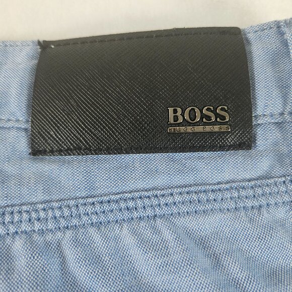 Hugo Boss Men's Size 38x34 Blue Linen Cotton Pants Iowa Regular Fit - Picture 6 of 15